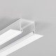 1m aluprofil LINEA-IN20 TRIMLESS EE7F - Vit lackerad, spackling, LED-skena