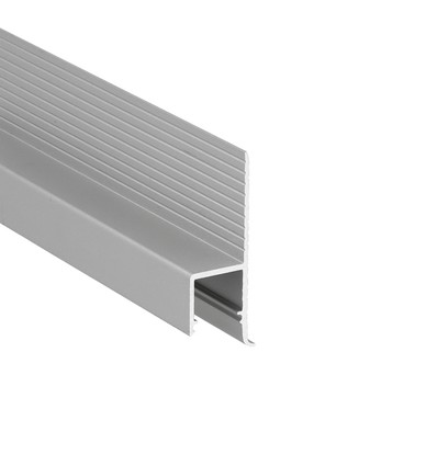 1m aluprofil OMNI10 AC2 - Anodiserad, inbyggnad, LED-skena