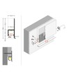 2m aluprofil OMNI10 AC2 - Obehandlad aluminium, insparkling, LED-skena