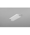 2m aluminiumprofil PLANE14 SIDE BC3 - Vitlackerad, inbyggnad, LED skena