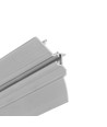 1m aluprofil SMOOTH12 BC/Q9 - Obehandlad aluminium, inbuktning, LED skena