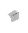 1m aluprofil SMOOTH12 BC/Q9 - Obehandlad aluminium, inbuktning, LED skena