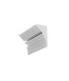 1m aluprofil SMOOTH12 BC/Q9 - Obehandlad aluminium, inbuktning, LED skena