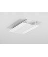 2 m aluminiumprofil VARIO30-04 ACDE-9 - Vitlackerad, infällning, LED-skena