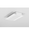 2 m aluminiumprofil VARIO30-04 ACDE-9 - Vitlackerad, infällning, LED-skena