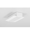 1m aluprofil VARIO30-05 ACDE-9 - Vit lackerad, spackling, LED skena