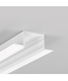 2m aluminiumprofil VARIO30-05 ACDE-9 - Vitlackerad, infällning, LED-skena