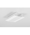 2m aluminiumprofil VARIO30-05 ACDE-9 - Vitlackerad, infällning, LED-skena