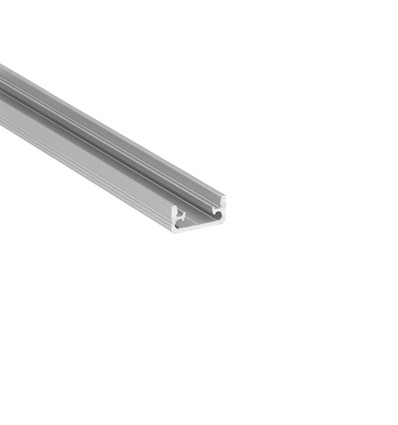 1m aluprofil FLOOR8 K - Anodiserad, plattprofil, LED-skena