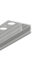 1m aluprofil UNI-TILE12 180DEG C PLUS - Anodiserad, kakelprofil, LED-skena
