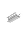 2m aluminiumprofil UNI-TILE12 270DEG C PLUS - Anodiserad, kakelprofil, LED list