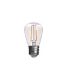 10 st 2W LED liten lampa - ST14, COB filament, klart glas, E27