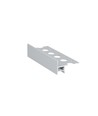 1m aluprofil UP-TILE10 A - Anodiserad, kakelprofil, LED-skena