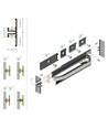 1m aluminiumprofil BACK10 A/UX - Anodiserad