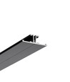 2m aluprofil BACK10 A/UX - Svartlackerad