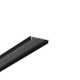 2m aluminiumprofil FIX16 - Svart anodiserad