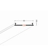 1m monteringsprofil C10 - Vit lackerad