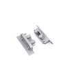 ändstycke GROOVE10 GEN2 SQ - Med hål, silverfärgad