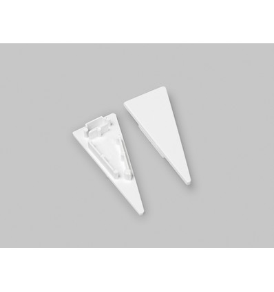 1 st. ändstycke WALLE12 - Vit