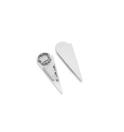 ändstycke WALLE12 D - Silverfärgad