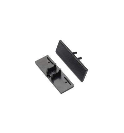 1 st. ändstycke BACK10 - Svart