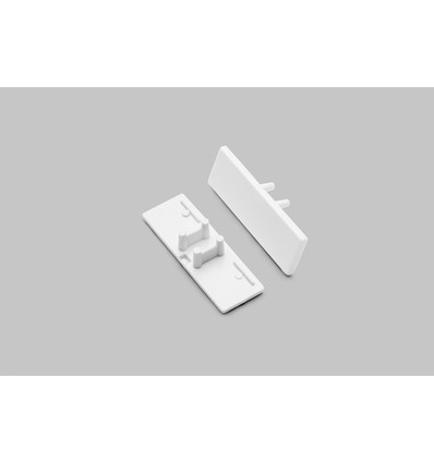 1 st. ändstycke BACK10 - Vit