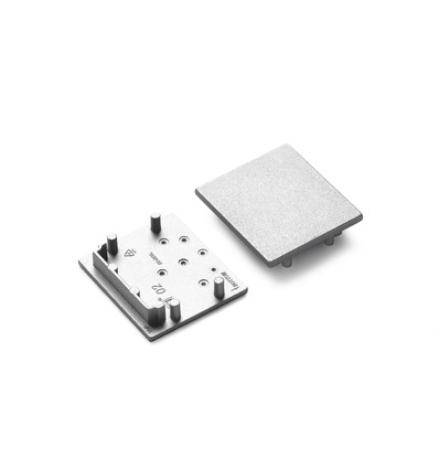 ändstycke VARIO30-02 - Silverfärgad