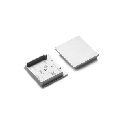 1 st. ändstycke VARIO30-08D - Silverfärgad