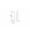 Magnetisk hållare M02 - 6x20x2mm