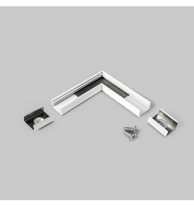 Profilsamlare SLIM8 90GRAD - Vitlackerad