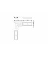 Profilsamling GROOVE10 90GRADER - Vit lackerad
