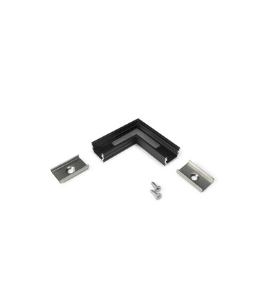 Profilsamlare UNI12 90GRAD - Svart anodiserad