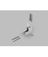 Profilsamlare LINEA20 90GRAD - upp / ner, vitlackerad