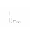 Profilsamlare LINEA20 90GRAD - upp / ner, vitlackerad