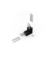 Profilesamlare LINEA20 90GR - upp / ner, svart