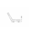 Profilesamlare LINEA20 120DEG - Vitlackerad