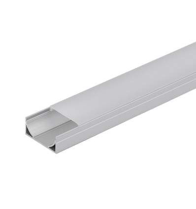 Aluminiumprofil Flat till LED-strips, 2 meter lång