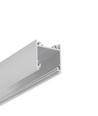 2m aluprofil LINEA20 EE7F/TY - Obearbetad aluminium, utanpåliggande, LED-skena