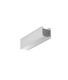 2m aluprofil LINEA20 EE7F/TY - Obearbetad aluminium, utanpåliggande, LED-skena