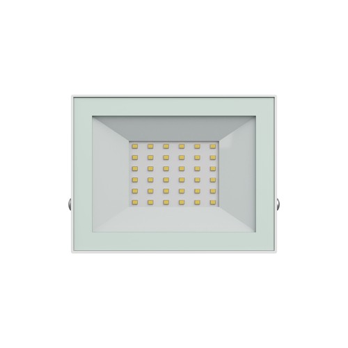 Noctis Lux 4 strålkastare 30W - Neutralvit, 230V, IP65, 141x107x25, vit