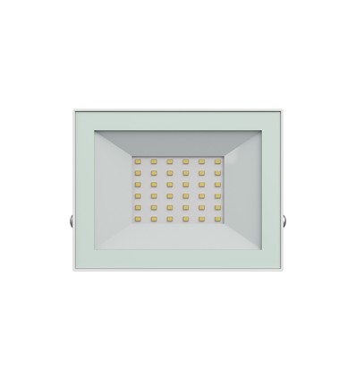 Noctis Lux 4 strålkastare 30W - Neutralvit, 230V, IP65, 141x107x25, vit