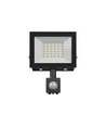 Noctis Lux 4 strålkastare 30W - varmvit, 230V, IP44, 141x185x53mm, svart, PIR-sensor