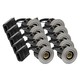 10-pack GU10 infälld spotlight Inno88 - Borstad alu, IP44, godkänd för isolering