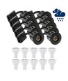 10 st LEDlife downlight Inno88 Utomhusbruk - Inkl. 6W GU10, Svart, IP44, godkänd i isolering