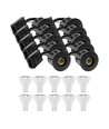 10 st LEDlife downlight Inno88 Utomhusbruk - Inkl. 6W GU10, Svart, IP44, godkänd i isolering