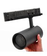 30W 3-fas dimbar RA92 PRO-CCT skenspotlight - 120lm/W, svart, justerbar CCT + ljusstyrka, 3900lm, flimmerfri