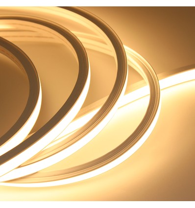 5m AnyCut Neon Flex 10x10 Varm vit LED strip - 7,5W/m, 12V, Ingen klippavstånd
