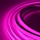 5m AnyCut Neon Flex 10x10 Lila/Pink LED strip - 8W/m, 12V, Ingen klippavstånd