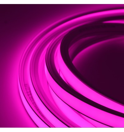 5m AnyCut Neon Flex 10x10 Lila/Pink LED strip - 8W/m, 12V, Ingen klippavstånd