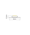 5m 11000K, 12V 9,6W/m LED strip - Extra kall, 120 LED per meter